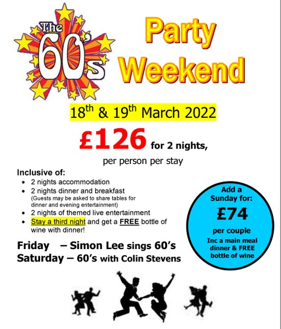 60s weekend - 18th March 2022